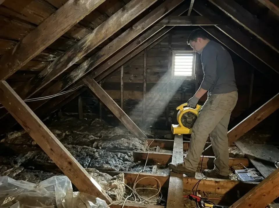 attic-water-damage-drying-proc-007 — frequently asked questions, Emergency Water Extraction & 24/7 Flood Response in Grand M…